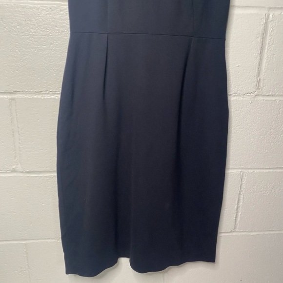 Kate Spade Black Knit Dress Black Knee Length MIDI Sz 10 Fit Flare - Picture 6 of 15